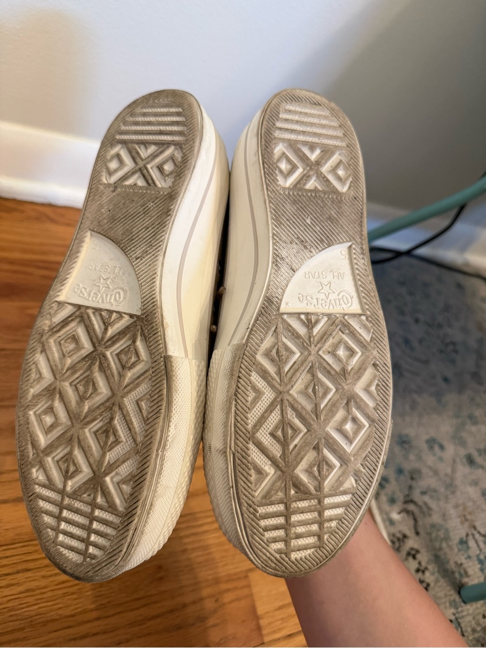 Tan Platform Suede Converse - Picture 4 of 5
